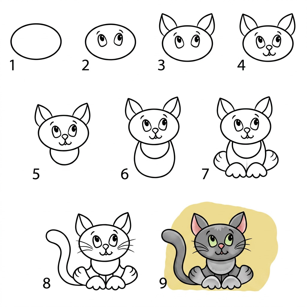 Рисуем котика