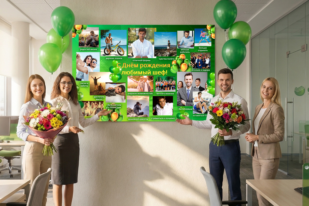 Как эффектно вручить плакат?