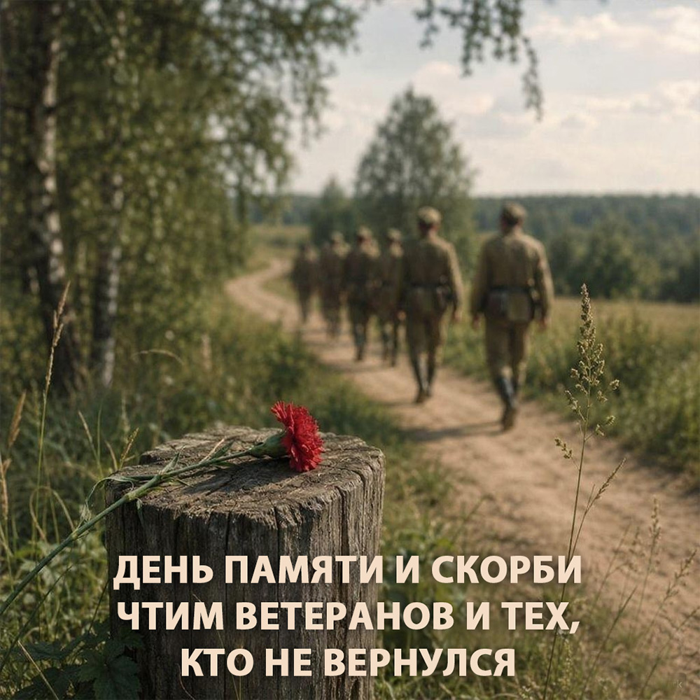 Открытка на День памяти и скорби 22 июня