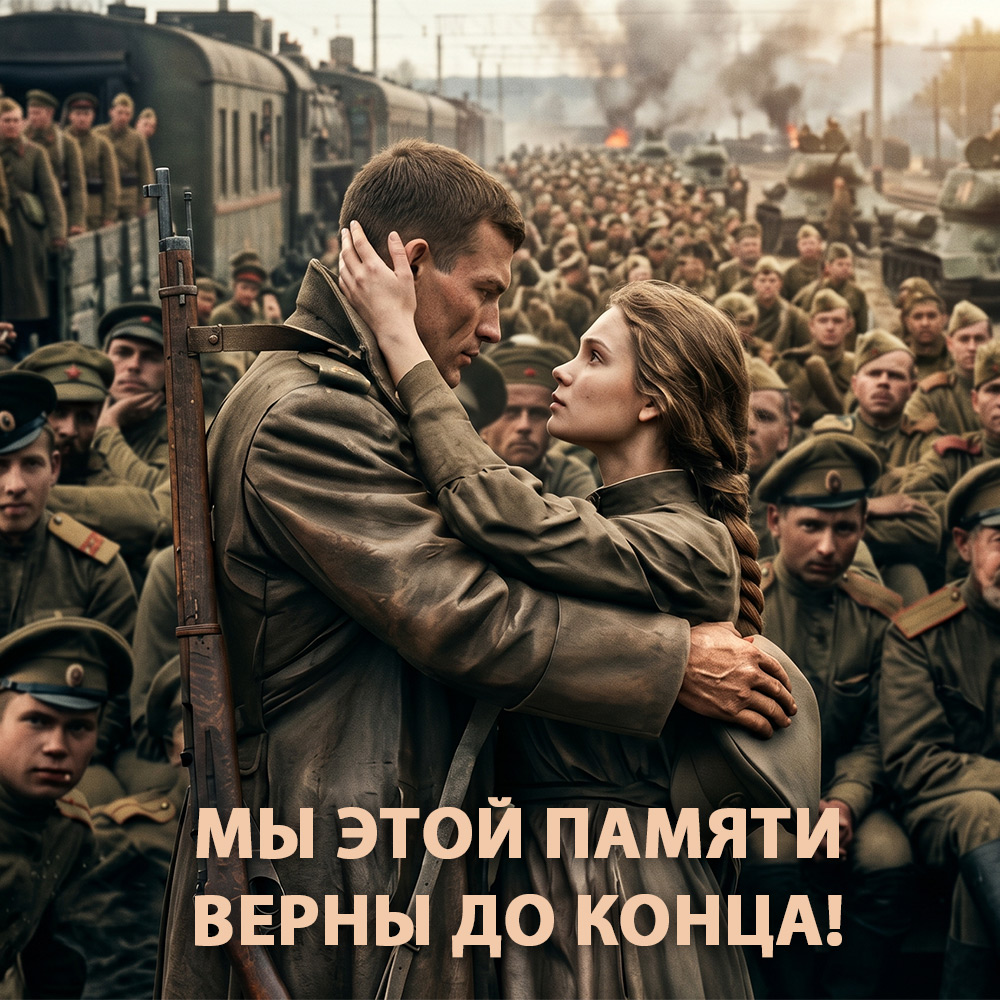 Открытка в День памяти и скорби