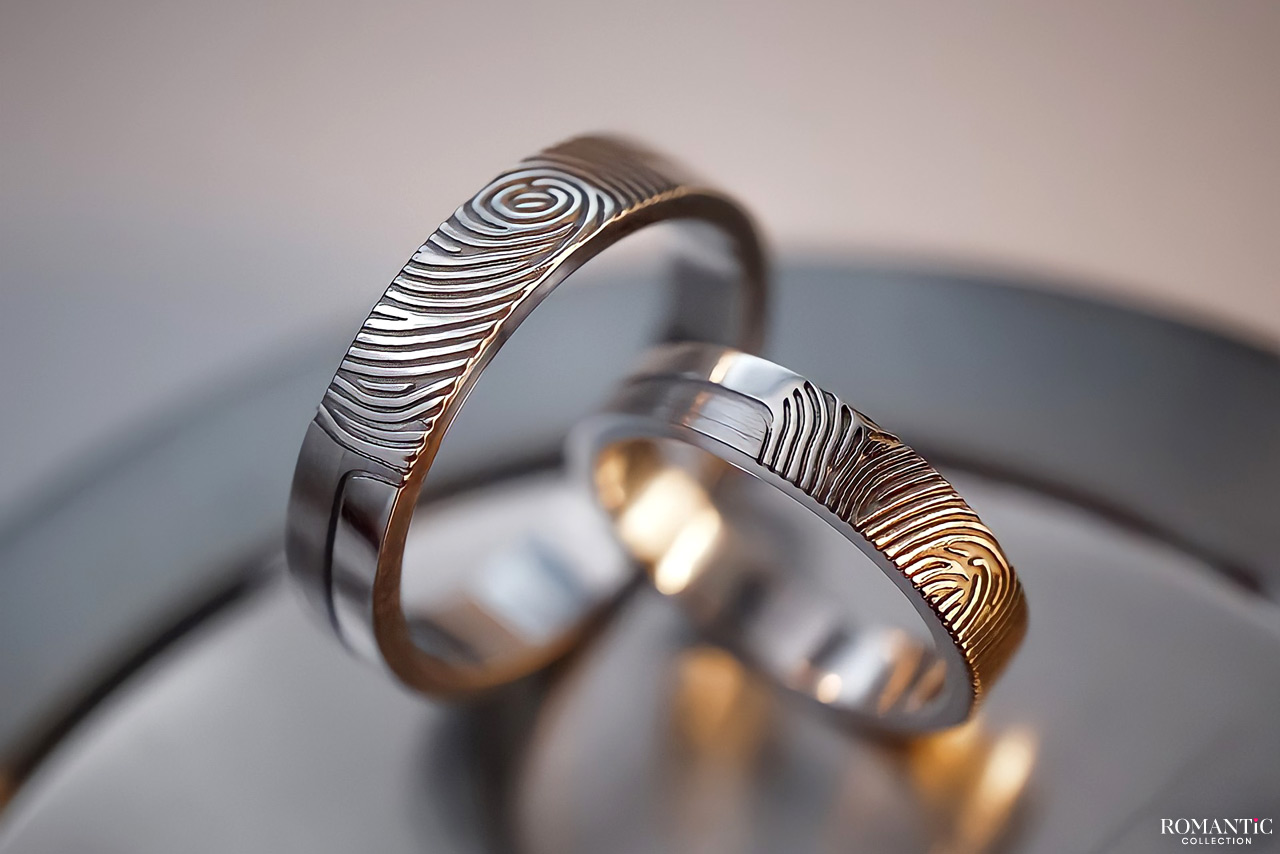Как создают обручальное кольцо с отпечатком пальцев?