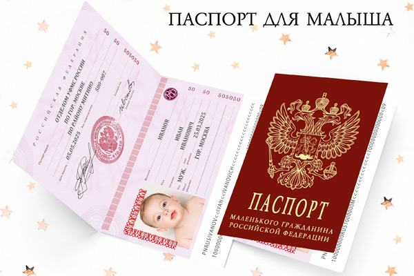 Детский паспорт создать онлайн