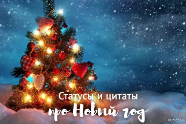 Статусы и фразы про Новый год