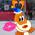 Чмок! Этот поцелуй для тебя! С Новым годом и Рождеством!