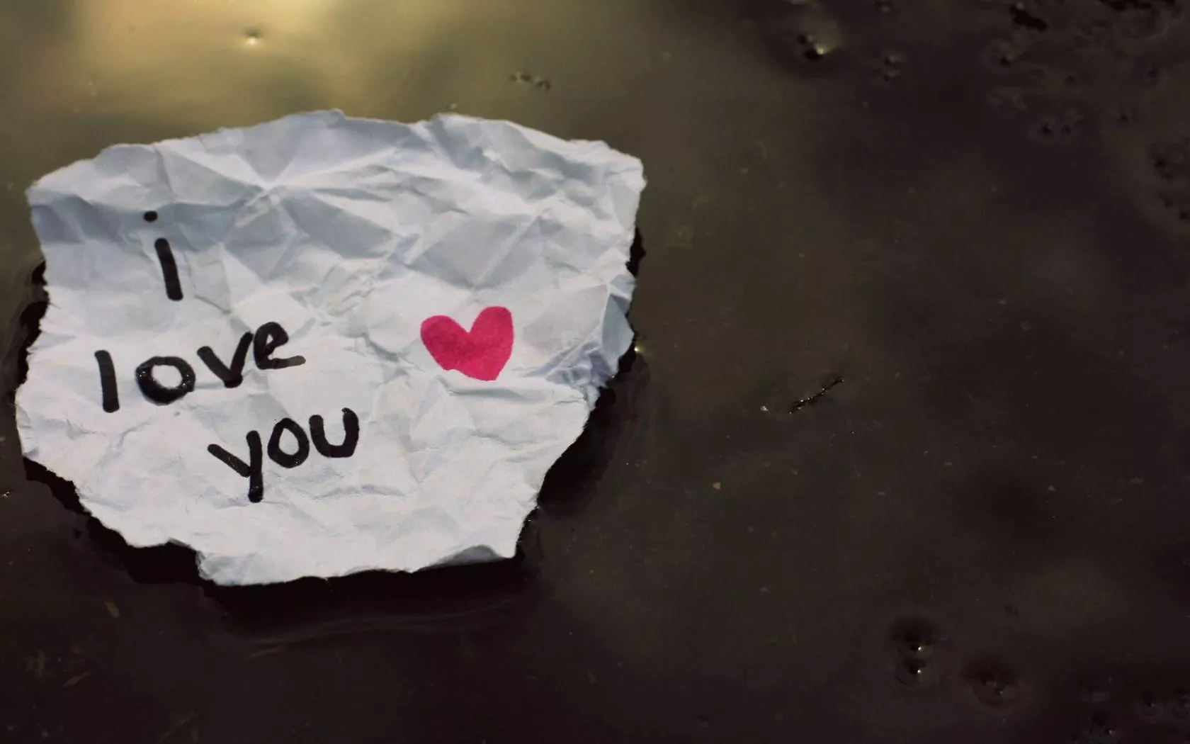 Записка I love you
