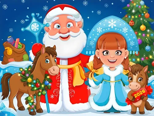 Конкурсы на Новый год Лошади