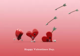 Обои о любви: Сердечки Happy Valentine Day